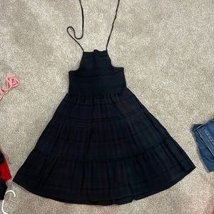 American Eagle Black Halter Dress Size Medium